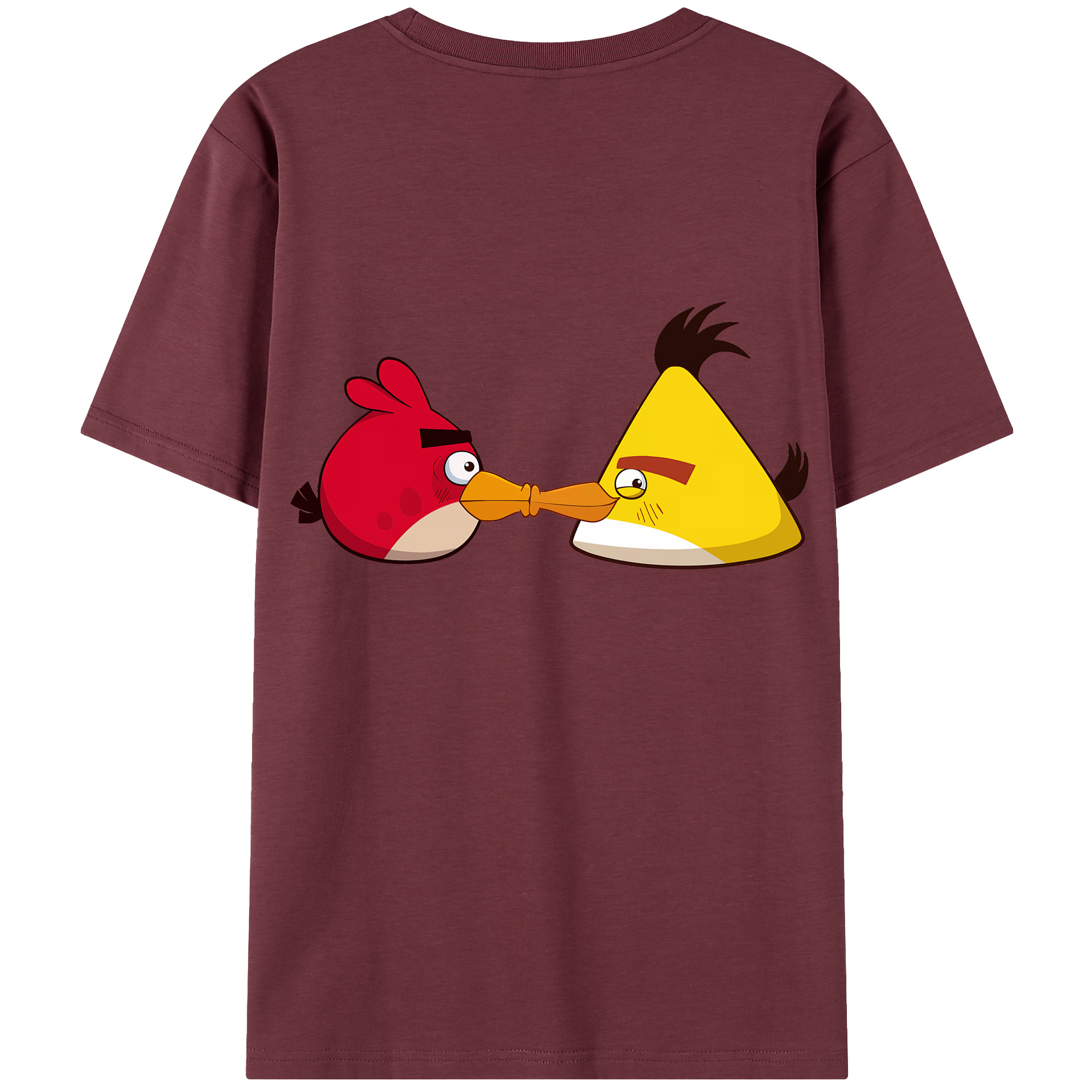 （画像用） Angry Birds アングリーバード 綿100％半袖Tシャツ（背面プリント）